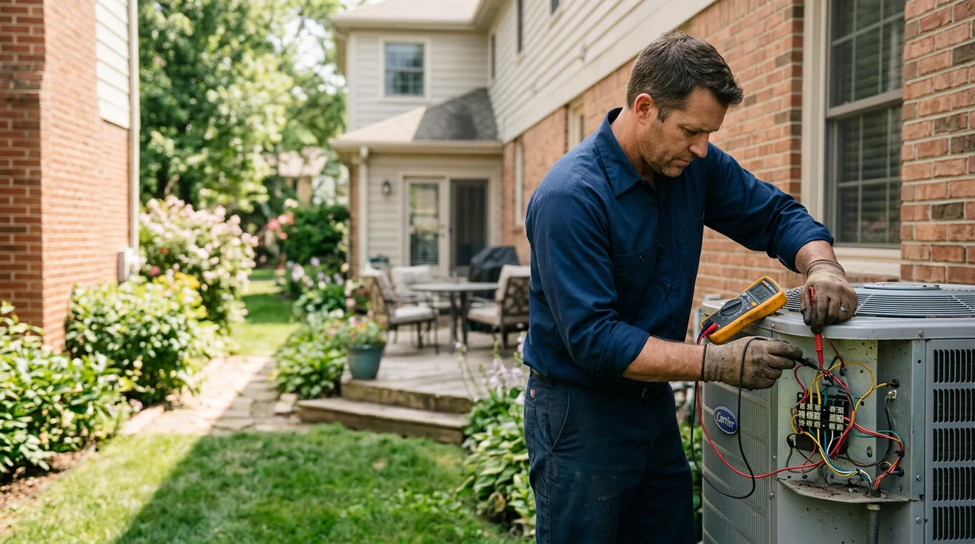 HVAC technician working near Edmonton, KY